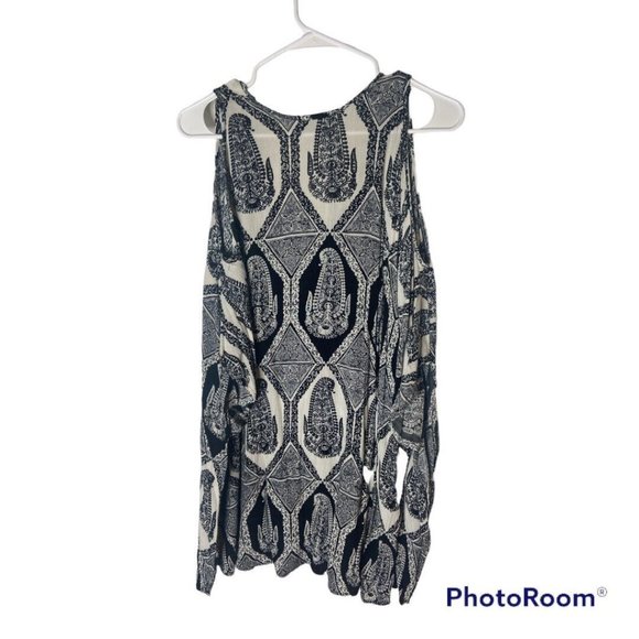 Show Me Your Mumu Peta-Boo Tunic Eat Pray Mu Size Small - Picture 3 of 5